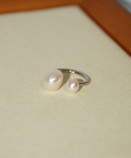 【淡水パール】White Pearlリング
