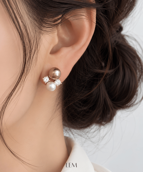 Brown Pearlピアス