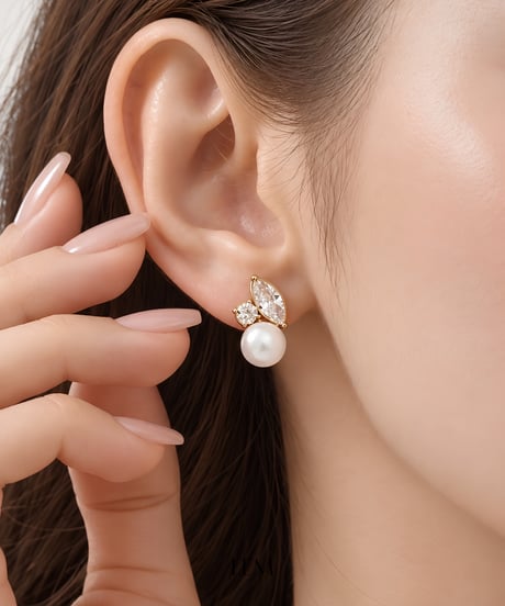 Marquise Pearlピアス/イヤリング