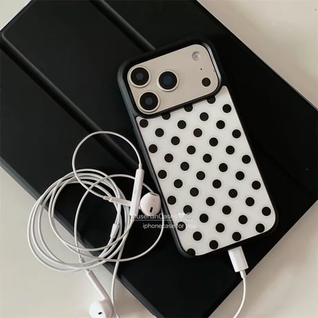 ギャルドールグリップ付きドットiPhoneケース
