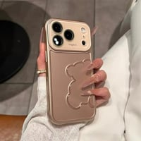 くまシルエットつるんとiPhoneケース