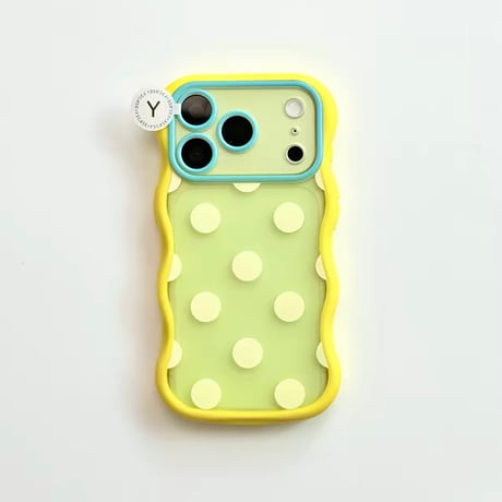 うねうねカラフルドットiPhoneケース