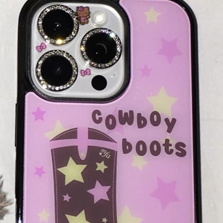 cowboy western boots iPhoneケース
