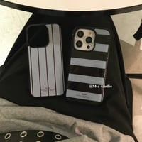 おとなブルー柄iPhoneケース