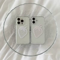 レースストロベリーiPhoneケース