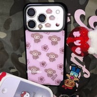 🐒🌺osaru haibisukasu iPhoneケース