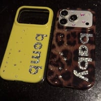 グリッターレタリングiPhoneケース