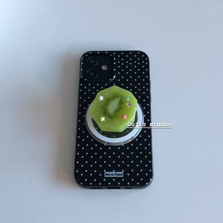 リアル✨キウイフルーツ🥝MagSafスマホグリップ