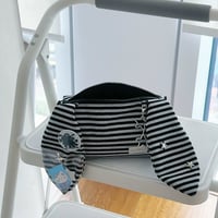 うさ耳ボーダーペンケース/筆箱/ポーチ