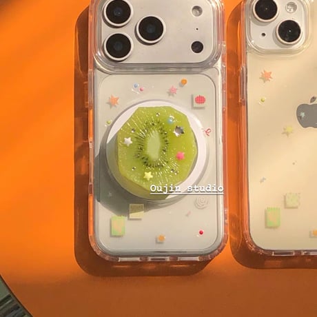 リアル✨キウイフルーツ🥝MagSafスマホグリップ