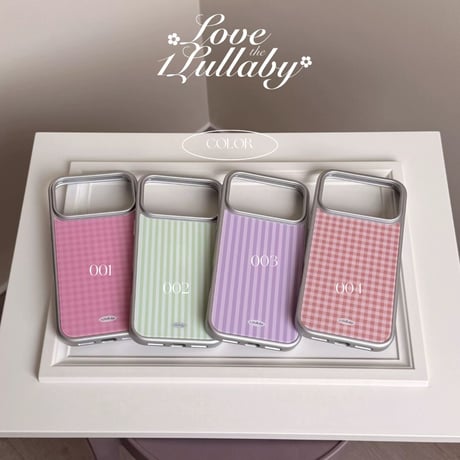 カラフルチェックストライプLOVEiPhoneケース