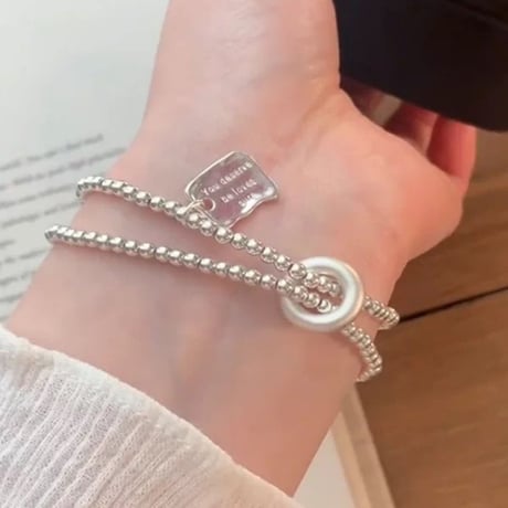 チェーンダブルブレスレット