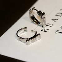 リッチリボンフープピアス