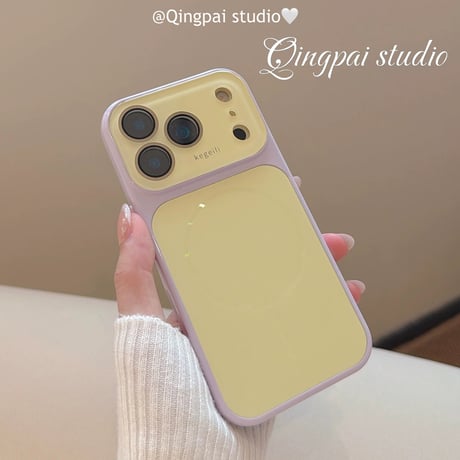 マカロンバイカラーiPhoneケース