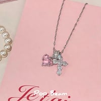 クロス☦ハートネックレス