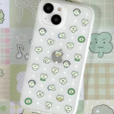 かえる🐸いっぱいiPhoneケース
