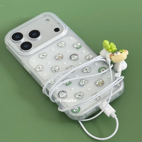 かえる🐸いっぱいiPhoneケース