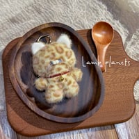 ヒョウ柄ねこちゃんキーホルダー/チャーム
