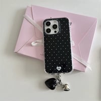 ハートチャーム♡プチドットiPhoneケース