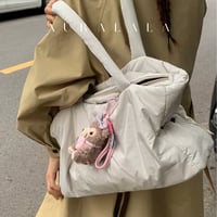 ふわふわクッションシンプルトートバッグ