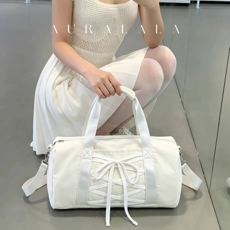 バレエレースアップボストンバッグ