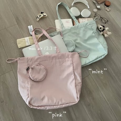 シンプルナイロンビッグトートバッグ