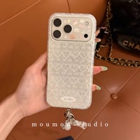 ハートレースキラキラiPhoneケース