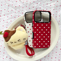 ハートドットiPhoneケース