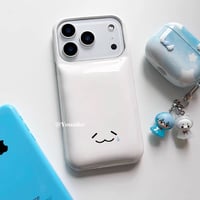 ぷっくり顔文字( ´ω｀) iPhoneケース