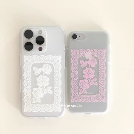 シースルーローズレースiPhone