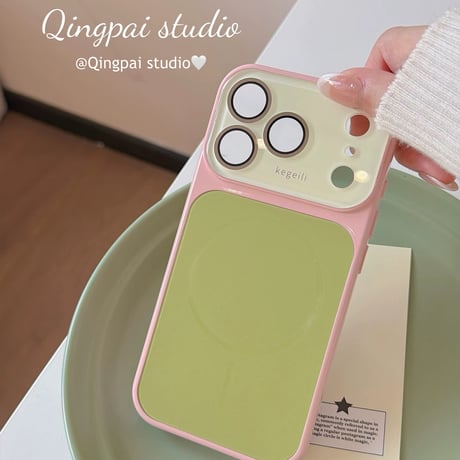 マカロンバイカラーiPhoneケース