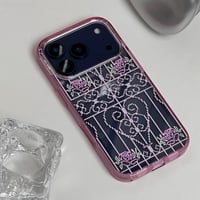 ドット絵風柵コア🌹クリアiPhoneケース