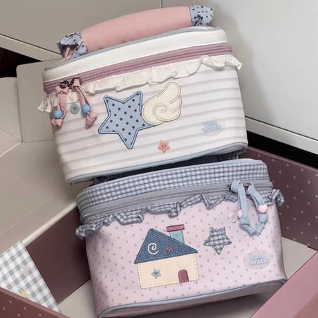 korea little room ポーチ/バニティポーチ/化粧ポーチ/メイクポーチ