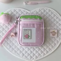 クリアポケット付きオープンポーチ