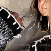 ハートビッグフープピアス