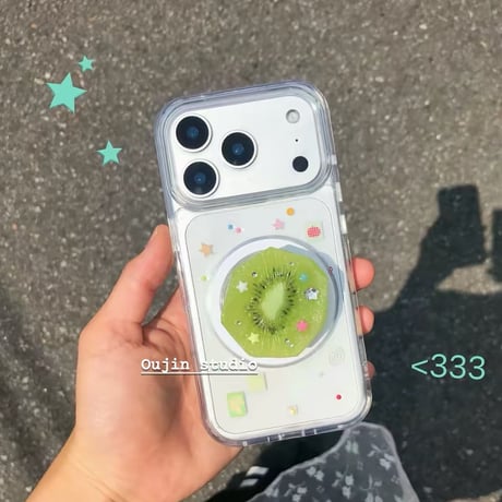 リアル✨キウイフルーツ🥝MagSafスマホグリップ