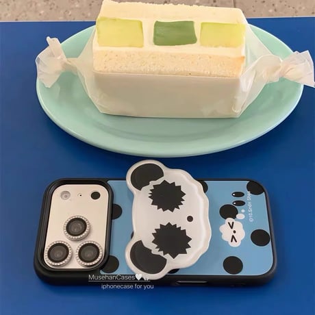 パンダ🐼レトロドットiPhoneケース