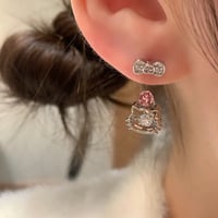 りぼんねこ🎀フープピアス