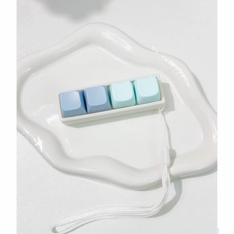 ねこ型キーボードクリッカーチャーム/キーボード/キーキャップ/キーホルダー