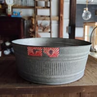 トタンの丸タライ