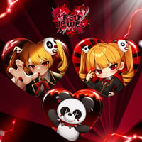 【RED JEWEL】ランダムハート型缶バッジ