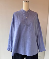 ゴーシュ｜ライトタイプライター　バンドカラープルオーバーシャツ