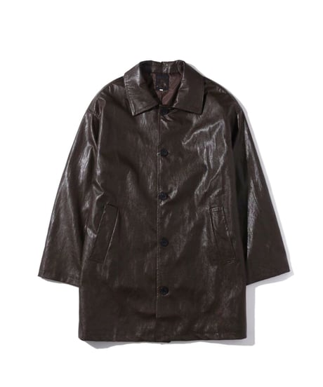 VINTAGEFORM LEATHER COAT /2color