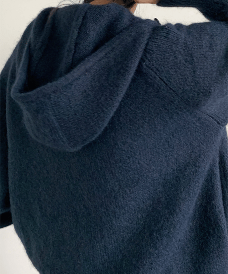 WOOLNEST HOODED CARDIGAN /3color