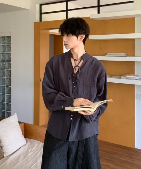 VEILTIE NECK SHIRT
