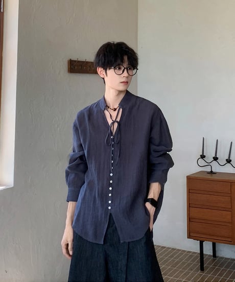 VEILTIE NECK SHIRT