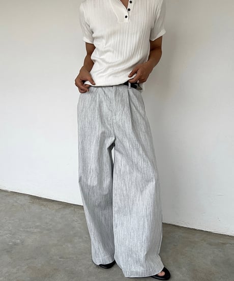 LINÉAIRE WIDE PANTS /2color