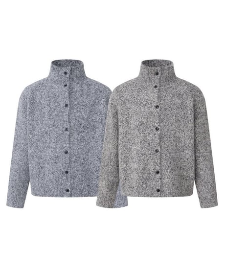 WOOLNEST HIGH NECK CARDIGAN /2color