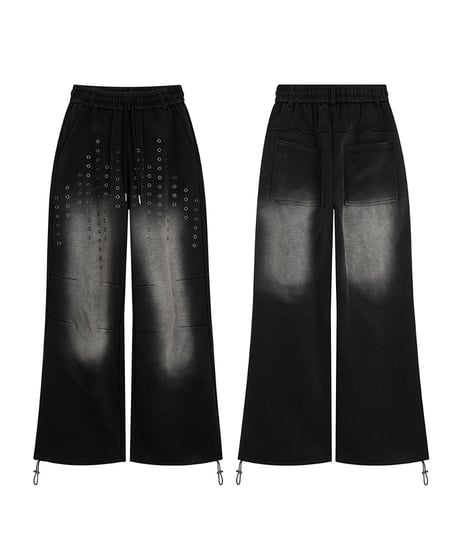 EYELET FADE SWEAT PANTS