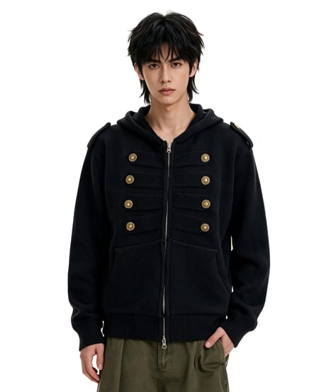 REGALIA ZIP CARDIGAN /3color